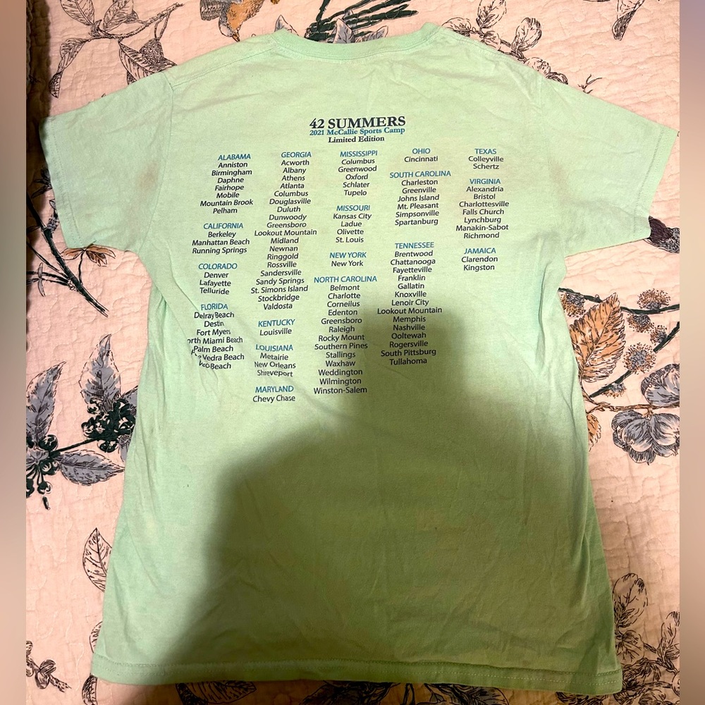 OVER 70% OFF Mccallie sports camp limited edition 42nd summer t shirt